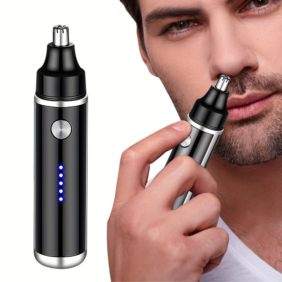 Miguan Painless Nose and Ear Hair Trimmer - USB Rechargeable Electric Shaver，Unisex，Waterproof Facial Hair Removal Tool，With Lithium Battery，Portable Beauty Suit